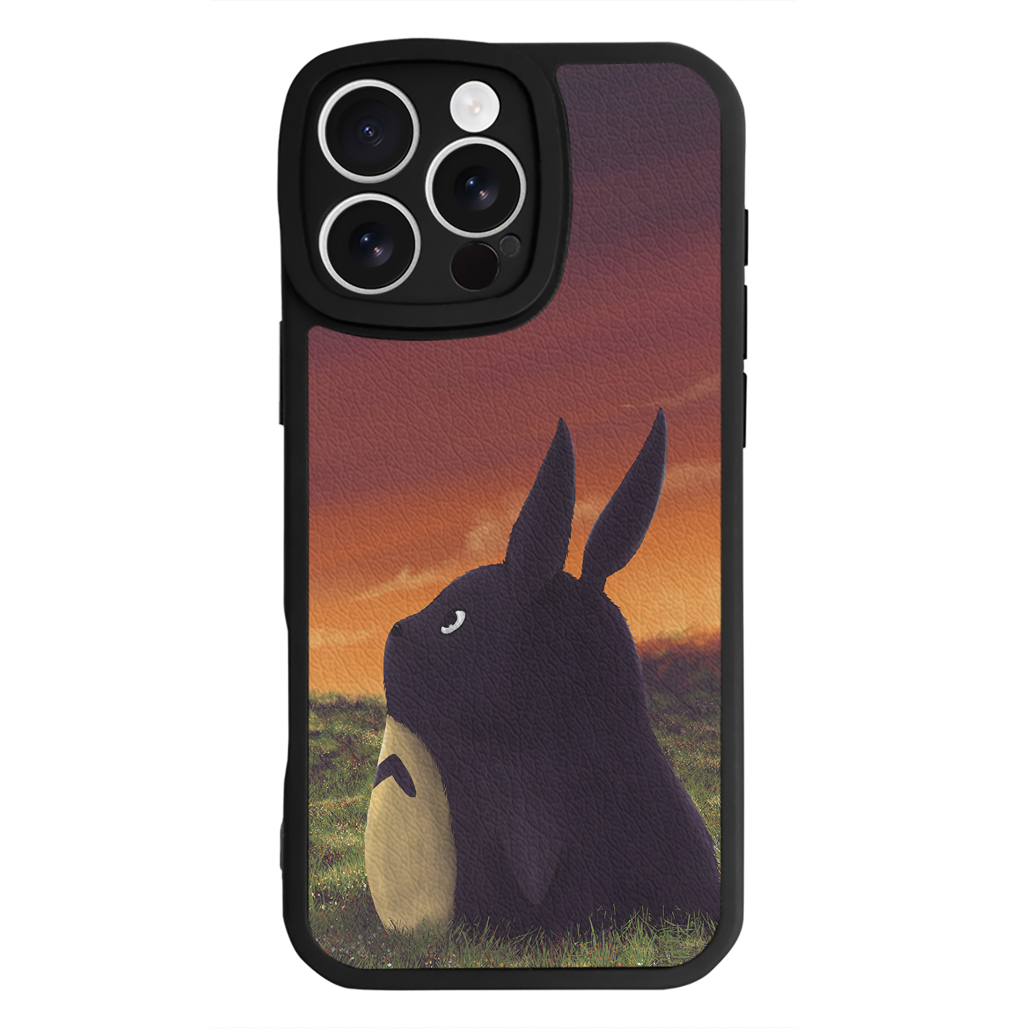 （画像用） となりのトトロ 草壁メイ 草壁サツキ My Neighbor Totoro Satsuki Kusakabe Mei Kusakabe 【iPhone 16シリーズ対応】シリコンスマホケース（レザー調） 材質：シリコン